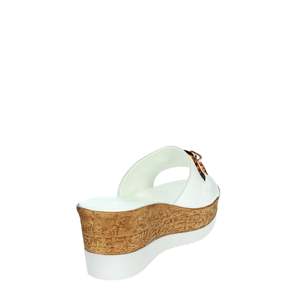 Cinzia <b>Soft</b> Women's Wedge Sandals White IAF53457 Cork Sole Platform Style - Product Image 2