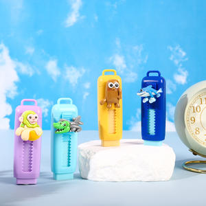 ممحاة دفع سحب لطيفة المظهر مع نظيفة وحلاقة مجانية فائقة التنظيف المطاط للتمدد الكرتون القرطاسية الإبداعية - Product Image 3