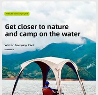 Tente de camping aquatique, auvent pare-soleil, radeau gonflable, lit flottant, plateforme de pêche extérieure en EVA, non standard