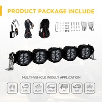 Barre lumineuse LED modulaire RGB de 22 pouces, connectable, pour pare-chocs avant, conduite tout-terrain, 4x4, Sierra 1500, S10, Everest, Land Cruiser 79, Can-Am