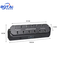 BOTAI haute puissance 150W Laser mobile 650nm Diodes rouges 12x500m pour les spectacles de lumière dynamique blanc chaud émettant DMX512 contrôle pour DJ