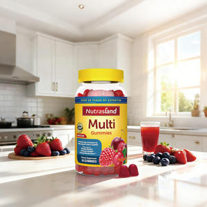 Complément alimentaire naturel, gommes multivitaminées pour hommes, santé musculaire, santé immunitaire, métabolisme énergétique, oméga-3, 60 unités - Product Image 3