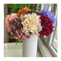 Tissu en soie unique exquis hortensia décoration mariage fleurs artificielles décoratives