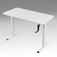 Cadre de bureau debout réglable en hauteur avec commande manuelle à manivelle nouvellement développé pour le bureau à domicile