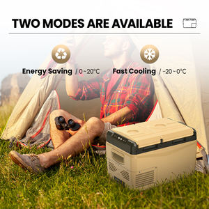 KLD58 Nouvelles Arrivées Alpicool Réfrigérateur de voiture 12V 24V DC Réfrigérateur à compresseur Congélateur double zone AC Portable Réfrigérateur de <span class=keywords><strong>camping</strong></span> pour voiture - Product Image 4