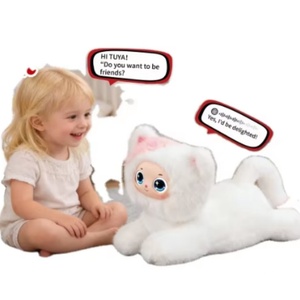 Juguete Inteligente con IA, Nuevo Producto Deepseek, Gato de Peluche Electrónico Interactivo con Movimiento de Cola, Parpadeo y Voz, Regalo para Niñas - Product Image 1