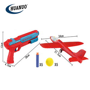 Pistolet <span class=keywords><strong>de</strong></span> lancement d'avion <span class=keywords><strong>de</strong></span> jeu en plein air pour enfants éjecter l'avion <span class=keywords><strong>de</strong></span> glisse volant lanceur d'avion en mousse pistolet d'avion catapulte jouet avec <span class=keywords><strong>balle</strong></span> molle - Product Image 2