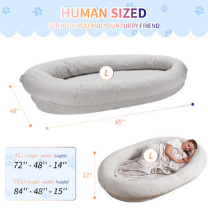 Venta caliente XL XXL gigante de alta resistencia extra grande de lujo súper grande sueño más profundo cama de perro de tamaño humano para los seres humanos - Product Image 3