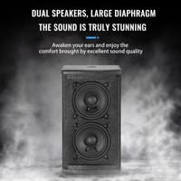 Columna de Sonido Activa Dante POE de 4 ohmios y 2*3 Pulgadas, 90w, Montaje en Pared, con Software OEM, DSP Profesional