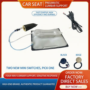 Kit de modification de siège de <span class=keywords><strong>voiture</strong></span> avec support lombaire pneumatique réglable dans 4 directions, universel pour tous les véhicules, avec réduction - Product Image 2