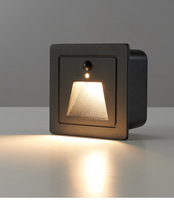 Lumière d'angle encastrée en aluminium IP65 pour extérieur, 86 unités, pour escaliers, couloirs, allées, avec détection de présence humaine, LED, 3000K-6000K