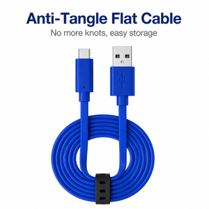 Cavo USB-A a USB-C 5A 60W per Ricarica Rapida, 2m, Cavo Intrecciato Resistente per <span class=keywords><strong>Samsung</strong></span> <span class=keywords><strong>Galaxy</strong></span> <span class=keywords><strong>Tablet</strong></span> e Telefoni Android - Product Image 5