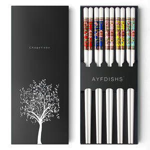 Juego de regalo de <span class=keywords><strong>palillos</strong></span> de cerámica de lujo al por mayor, palitos <span class=keywords><strong>chinos</strong></span> personalizados para sushi para boda - Product Image 5