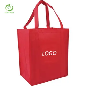 Reusable Logo Printed Rpet Nonwoven Bag Biodegradable Pla Non-woven Tote Vest Rpp Tshirt Carry Customized Non Woven Shopping Bag