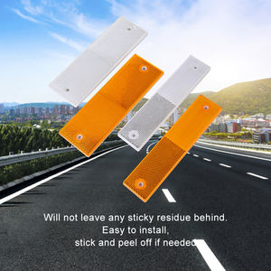 Reflector Rectangular de Alta Visibilidad para Carreteras, Lente Reflectante de Plástico, Reflector para Barandillas, Precio - Product Image 1