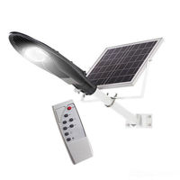 Vente chaude led 60w tout en deux lampadaires solaires avec panneau solaire