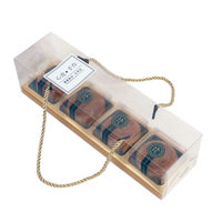 Boîtes à gâteaux de lune de Cupcake de rouleau suisse transparent avec poignée emballage Portable porte-conteneur de Dessert sac cadeau de mariage