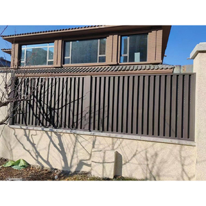 Chất lượng cao sơn tĩnh điện DIY nhôm tường cố định louver hàng rào tấm nhôm màu đen louvered hàng rào - Product Image 6