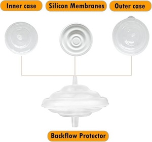 <span class=keywords><strong>Kit</strong></span> d'accessoires pour tire-lait Spectra, 2 valves en forme de bec de canard + 2 tubes + 1 protection contre le reflux + 1 connecteur sans BPA - Product Image 3