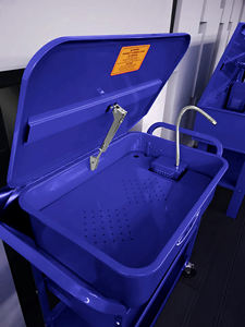 Carro <span class=keywords><strong>de</strong></span> Lavado Móvil <span class=keywords><strong>de</strong></span> Acero <span class=keywords><strong>de</strong></span> 20 Galones con 4 Ruedas y Estante <span class=keywords><strong>de</strong></span> Servicio, Certificado ETL, 1 Año <span class=keywords><strong>de</strong></span> Garantía, Carro <span class=keywords><strong>de</strong></span> Limpieza para Taller - Product Image 5