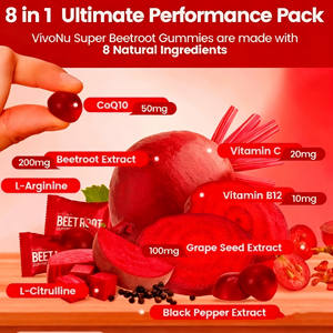 Integratori di <span class=keywords><strong>Barbabietola</strong></span> <span class=keywords><strong>Rossa</strong></span> Premium con Vitamina B12 e Ossido Nitrico, Polvere Naturale di <span class=keywords><strong>Barbabietola</strong></span>, Vegani per Adulti, Produzione GMP - Product Image 4