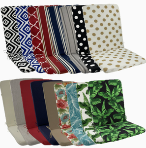 Coussin de chaise <span class=keywords><strong>à</strong></span> <span class=keywords><strong>bascule</strong></span> résistant <span class=keywords><strong>à</strong></span> l'eau pour intérieur et extérieur, dossier haut avec rembourrage en mousse intégré pour l'assise et le dossier - Product Image 5