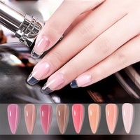 Kit de gel UV Ellis Nail 15 ml certifié MSDS avec couverture rose clair pour la pose d'ongles français, usage en salon et DIY