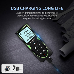 Telémetro Láser Verde con Precio de Fábrica OEM, Recargable por USB, 70m 100m 120m, Cinta Métrica Láser - Product Image 3