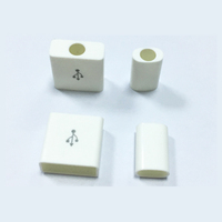 Connecteurs mâles de charge USB Type A, prise de charge Micro-USB blanche 4 broches nickelée, certifiée RoHS, pour soudage