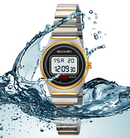 Neuankömmling Skmei Lady Luxus Digital Quarzuhr Wasserdicht 3ATM