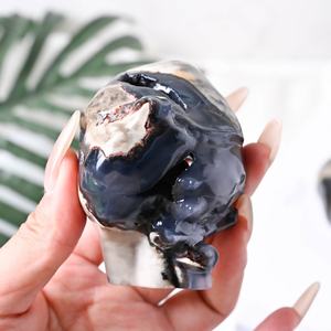 Venta al por Mayor de Cristales de Ágata Volcánica de Alta Calidad, Corazones de Ágata Fluorescente, Gemas Decorativas Feng Shui para Sanación y Decoración - Product Image 6