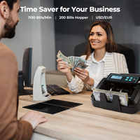 Compteur de billets multi-devises BC-307 avec affichage LED, certifié ROHS, machine de comptage de billets pour les banques et la gestion de trésorerie