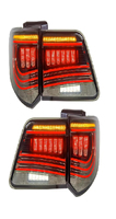 Conjunto de Luces Traseras LED de 12 V con Carcasa Ahumada, Luces de Freno Secuenciales DRL y Luz de Reversa para Toyota Fortuner