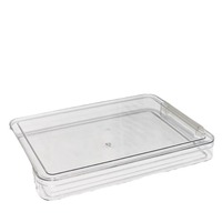 Boîte de rangement de fichiers A4 grande capacité NFS, organisateur de diplômes de collège, porte-documents de test, plastique transparent