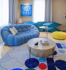 Divano letto modulare minimalista in tessuto convertibile componibile in stile contemporaneo Design Loft ufficio mobili da salotto commerciali - Product Image 3