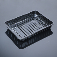 Boîte alimentaire fraîcheur Hengmaster HM2620-4 avec couvercle transparent/noir en PET, anti-lumière, pour fruits, légumes et snacks