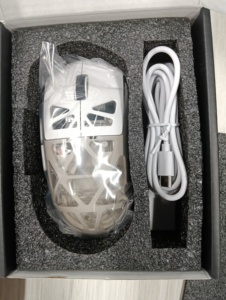 Nhà Máy RGB 5D sạc tri-chế độ chơi game Chuột không dây BT 2.4G & có dây với thiết kế trong suốt Chuột Trắng - Product Image 4