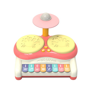 Wholesale Children Education 8-Key Electronic <b>Keyboard</b> Drum Toys Piano Drum Musical Instruments Toys - Product Image 1