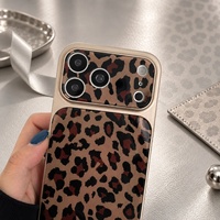 Coques de téléphone à imprimé animal, PC, luxe, antichoc pour iPhone