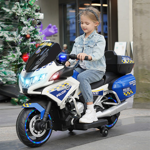 Nouvelle <span class=keywords><strong>moto</strong></span> <span class=keywords><strong>électrique</strong></span> <span class=keywords><strong>12V</strong></span> pour enfants, <span class=keywords><strong>moto</strong></span> de <span class=keywords><strong>police</strong></span> en plastique pour bébé avec lumière, jouet de voiture à piles - Product Image 1