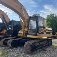 Excavatrice d'occasion CAT 320B à faible nombre d'heures de fonctionnement, moteur 3066T d'origine, hydraulique Caterpillar complet, idéale pour le remblaiement de chantier et les travaux de construction routière