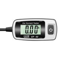 CEM CF-02S 20A/ Mini-Blade Testeurs de courant de voiture avec fiche banane de 4mm/fiche à broches.