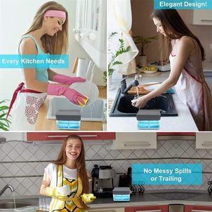 Dispensador de Jabón de Plástico Ecológico 2 en 1 con Prensa Manual y Bomba, con Esponja, para Cocina y Baño, Venta al Por Mayor - Product Image 6