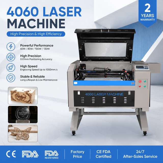2026 Hot Selling 4060 Laser Engraving and Cutting Machine, High-precision for CE