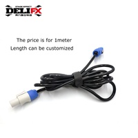 Fil d'extension d'alimentation DELIFX Stage Lighting and Effect Stuff pour connexion en série Cordon d'alimentation Blue In et White Out