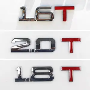 工場カスタムドイツ車の文字エンブレム3Dロゴクロームカーバッジ自動エンブレム