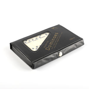 Jeu de dominos de couleur blanche, boîte en PVC, vente en gros, - Product Image 5