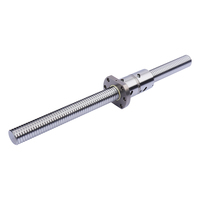 Kit de vis à billes en acier C5 C7 50mm arbre à vis usiné CNC avec plomb de 4mm et longueur de 100mm SFu5010 mouvement linéaire