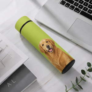 Bouteille isotherme en acier inoxydable personnalisée avec photo d'animal, écologique et moderne, pour animaux de compagnie, avec impression de photo d'animal, flacon sous vide personnalisé - Product Image 4