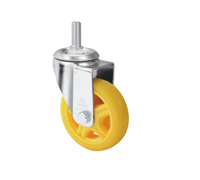 Roulettes pivotantes de haute qualité en acier inoxydable de 3 pouces, 4 pouces, 5 pouces, à usage moyen, avec frein latéral, en TPR/PA/PU
